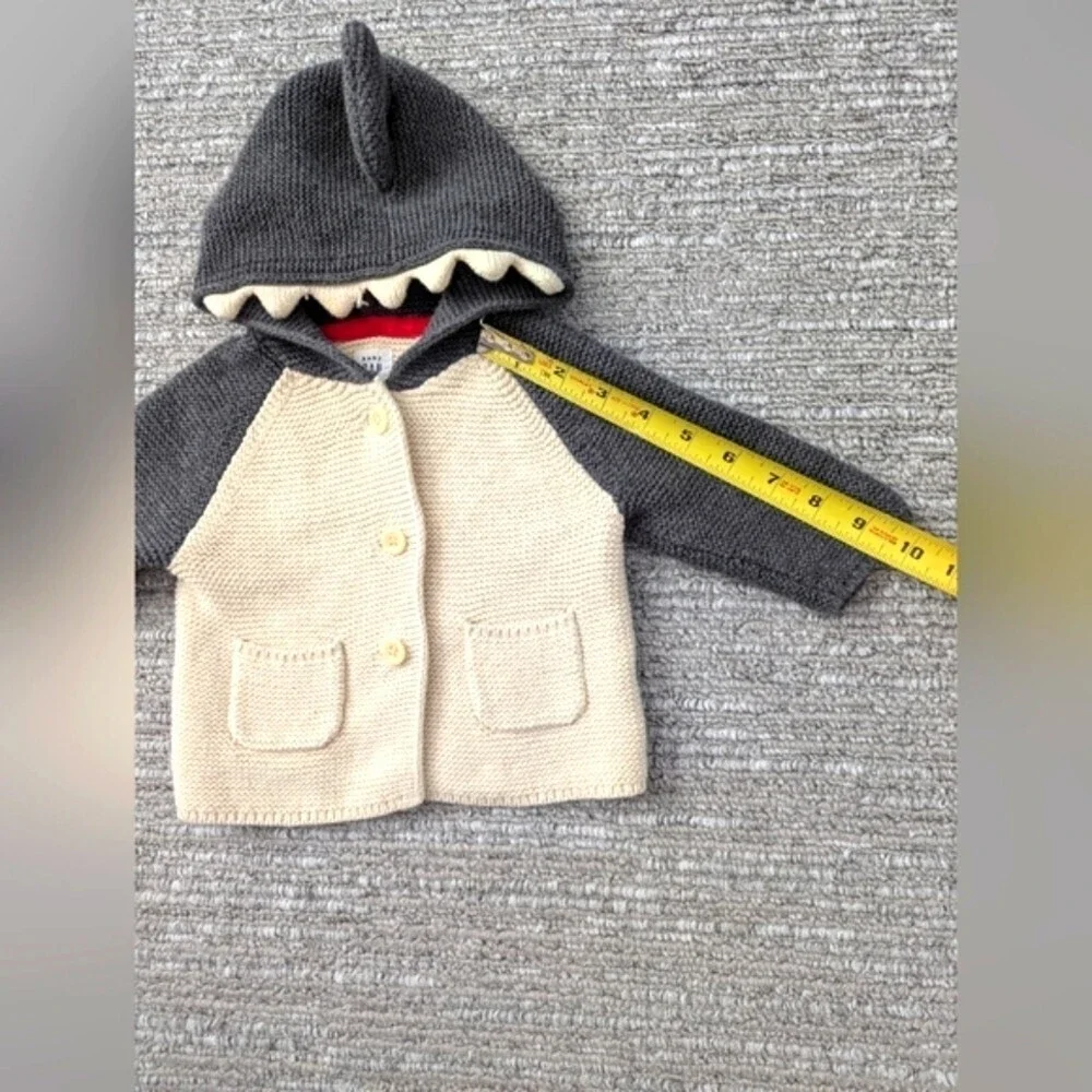 Baby GAP (3-6 Months) Knit Button Down Shark Sweater/Jacket